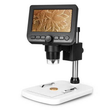 Vividia Digital Microscope, 600x, 8M, Manual Focus, 4.3" LCD, PC/TV/Android LM 46
